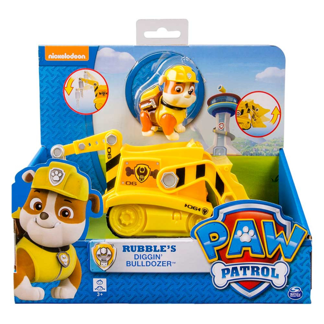 Машинки для малышей - Спасательный автомобиль Paw Patrol с фигуркой Крепыша (SM16601/SM16601-4)#2