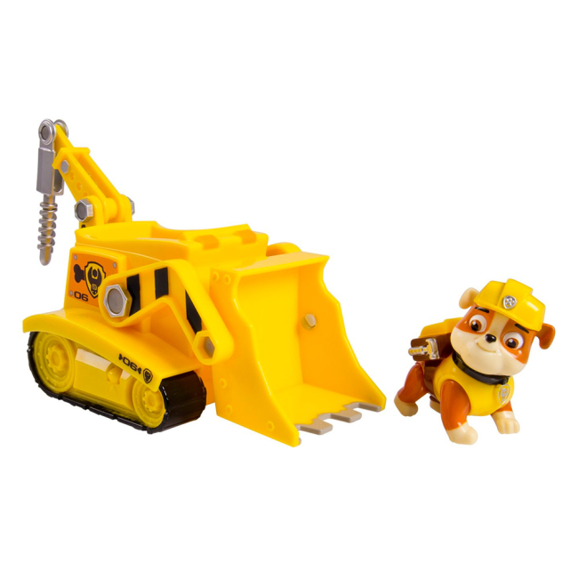 Машинки для малышей - Спасательный автомобиль Paw Patrol с фигуркой Крепыша (SM16601/SM16601-4)#3