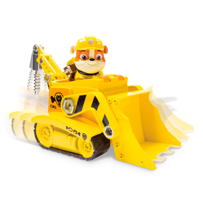 Машинки для малышей - Спасательный автомобиль Paw Patrol с фигуркой Крепыша (SM16601/SM16601-4)#4