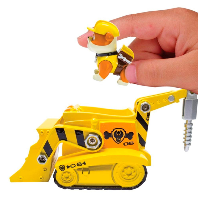 Машинки для малышей - Спасательный автомобиль Paw Patrol с фигуркой Крепыша (SM16601/SM16601-4)#5