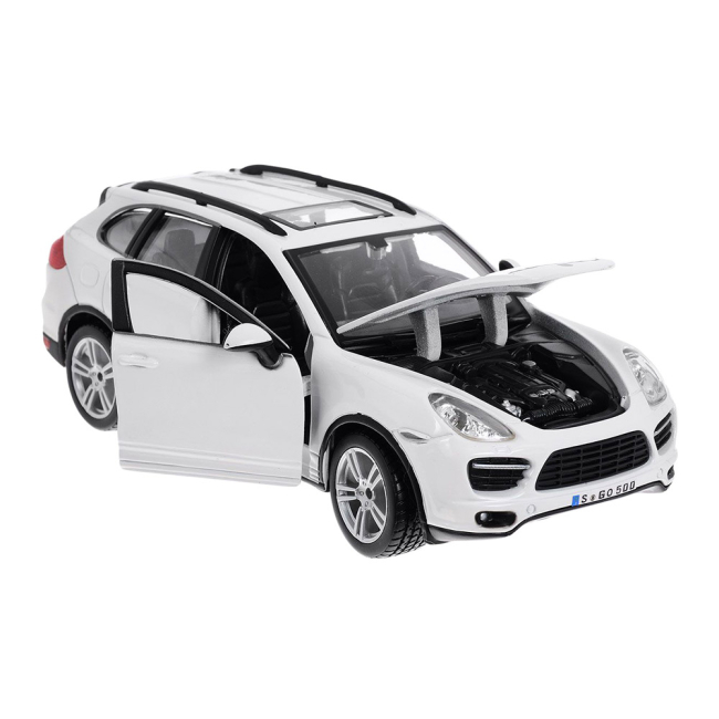 Автомоделі - Автомодель Bburago Porsche Cayenne turbo білий (18-21056 white)#2