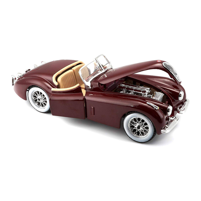 Автомодели - Автомодель Bburago Jaguar XK 120 1951 вишневая (18-22018 cherry)#2