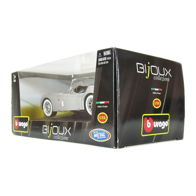 Автомодели - Автомодель Bburago Jaguar XK 120 1951 серебристая(18-22018 silver)#4