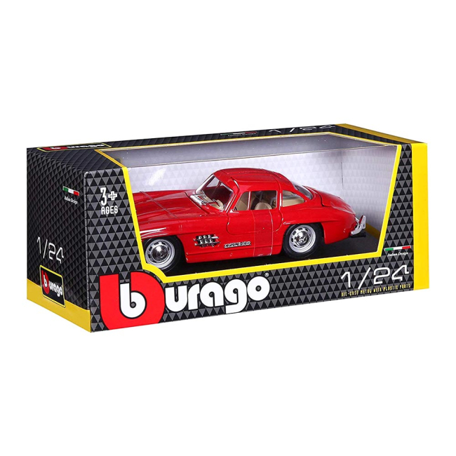 Автомоделі - Автомодель Bburago Mercedes-Benz 300 SL 1954 червона (18-22023 red)#5