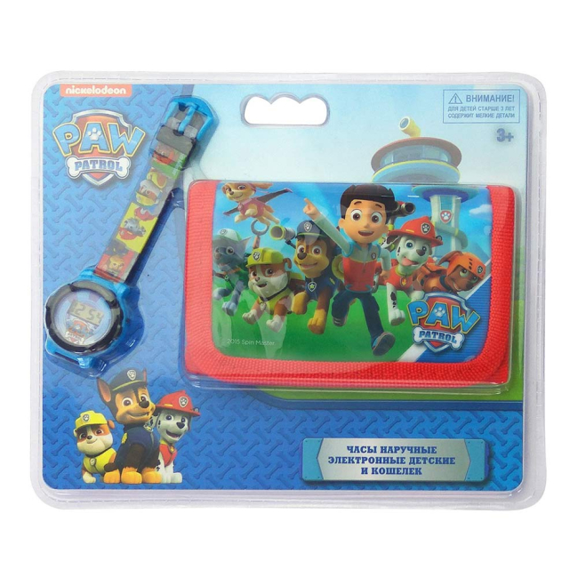 Смарт-часы и фитнес браслеты - Игровой набор Щенячий патруль Часы цифровые и кошелек TBL (PWP35639)#2