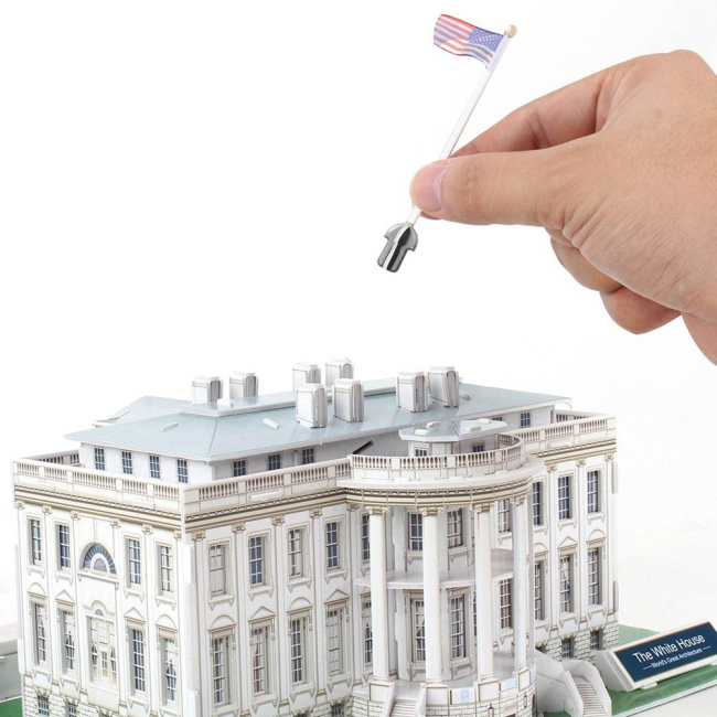 3D-пазли - Тривимірна головоломка-конструктор CubicFun Серія 2 Білий дім (C060h)#4