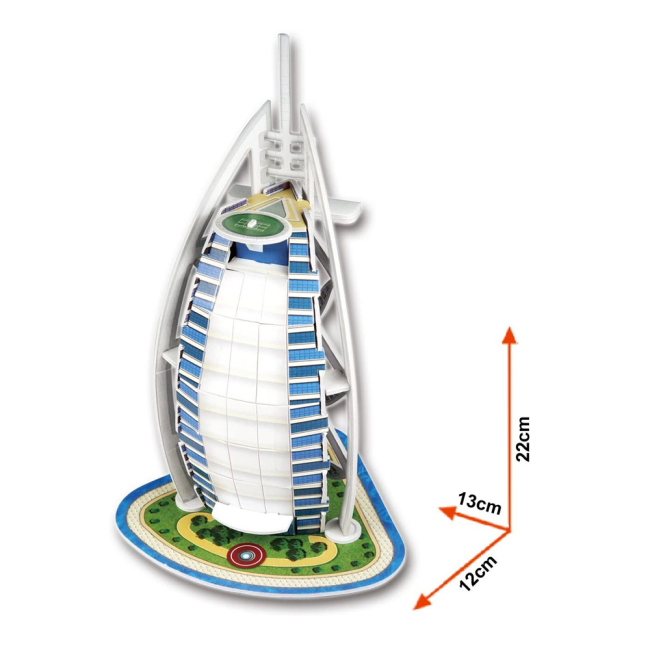 3D-пазли - Тривимірний пазл CubicFun Бурдж-аль-Араб міні (S3007h)#2