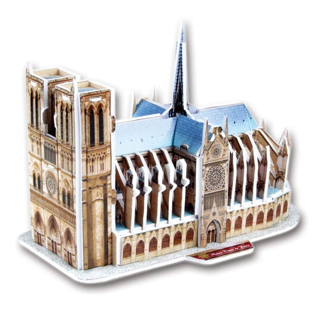 3D-пазлы - Трехмерная головоломка-конструктор CubicFun Собор Парижской Богоматери (S3012h)#2