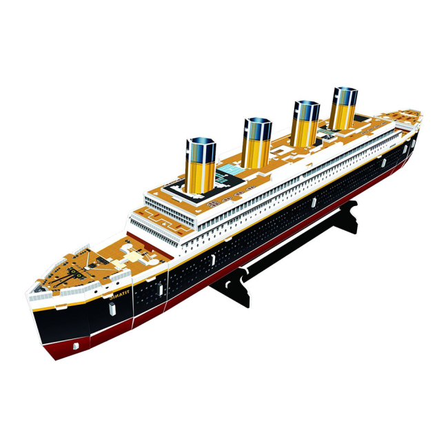 3D-пазли - Тривимірна головоломка-конструктор Cubic Fun Титанік (T4012h)#2