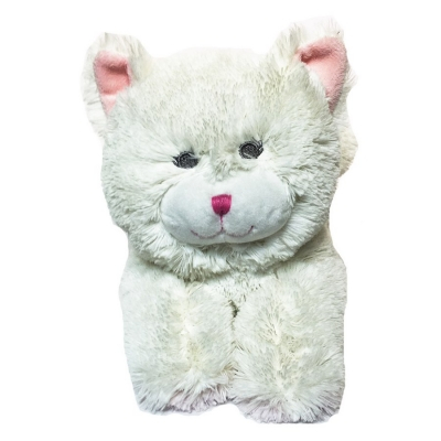 Мягкие животные - Мягкая игрушка Котенок Zookies белый (45003)#2