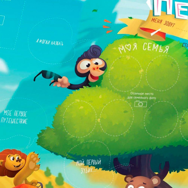 Скретч-карты и постеры - Интерактивная постер 1DEA.me Мой первый год (4820191130111)#5