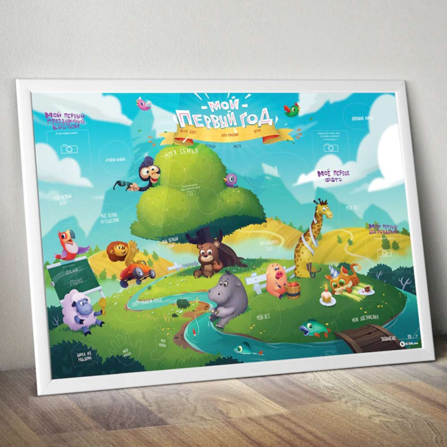 Скретч-карты и постеры - Интерактивная постер 1DEA.me Мой первый год (4820191130111)#6