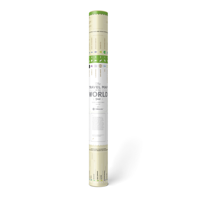 Скретч-карты и постеры - Скретч карта 1DEA.me Золотой мир (GWRU)#6