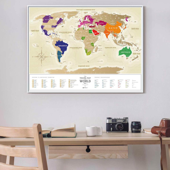Скретч-карти і постери - Скретч карта світу Gold World 1DEA.me Travel Map (4820191130029)#3