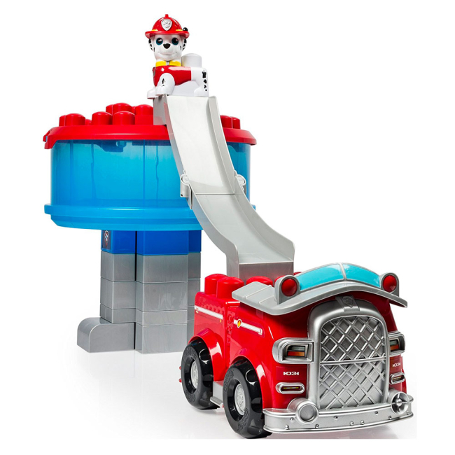 Фигурки персонажей - Конструктор Paw Patrol Ionix Спасательная станция и автомобиль Маршала (SM18302)#2