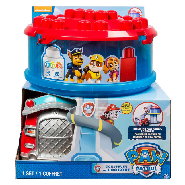 Фигурки персонажей - Конструктор Paw Patrol Ionix Спасательная станция и автомобиль Маршала (SM18302)#3