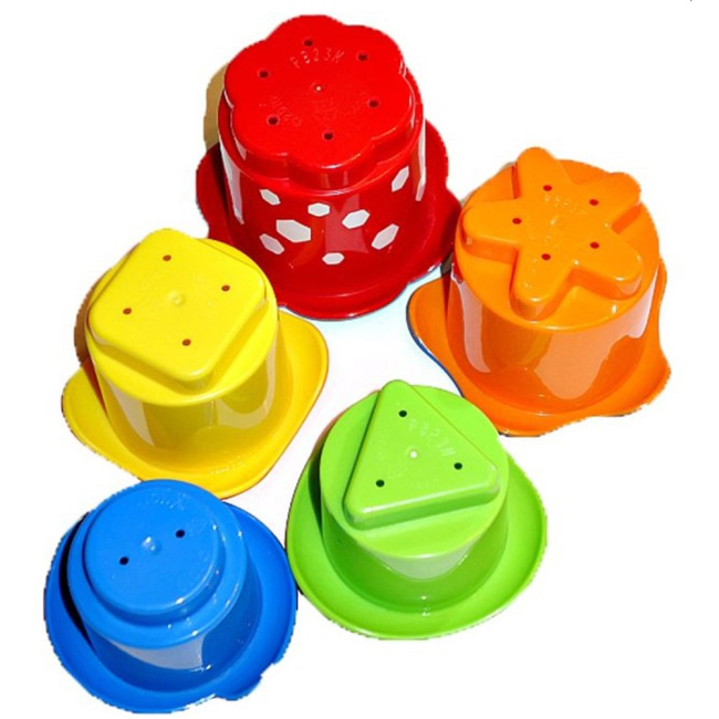 Іграшки для ванни - Ігровий набір Стаканчики для купання Nuby (6152)#3