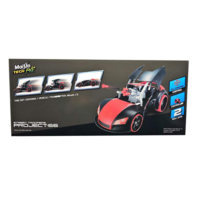 Радиоуправляемые модели - Машинка-трансформер Maisto Street troopers Project 66 на радиоуправлении черно-красная (81107 black/red)#3