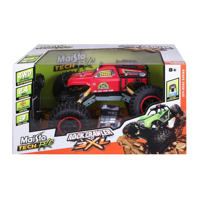 Радіокеровані моделі - Автомодель Maisto Tech Rock crawler 3XL на радіокеруванні червона (81157 red)#3