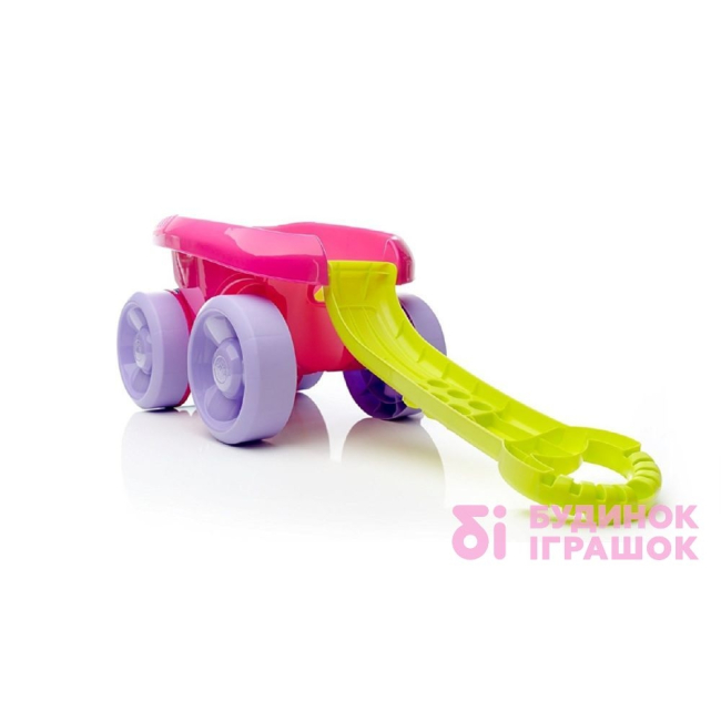Блочные конструкторы - Игровой набор Розовая тележка-каталка Собираем кубики Mega Bloks (CNK33)#3