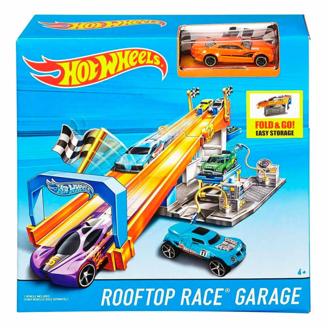 Паркинги и гаражи - Трек Hot Wheels Гонка на крыше (DRB29)#2
