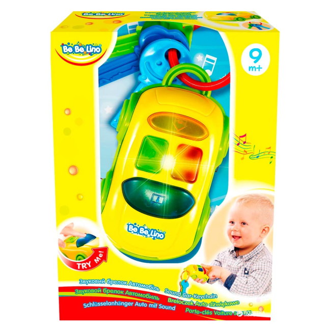 Развивающие игрушки - Звуковой брелок Автомобиль с ключами BeBeLino (57097)#2