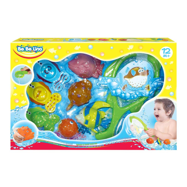 Іграшки для ванни - Набір іграшок  для ванни Bebelino Лови та прискай (57113)#2
