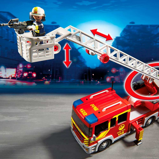 Конструктори з унікальними деталями - Конструктор Пожежна машина зі світлом і звуковим ефектами PLAYMOBIL (4008789053626)#4