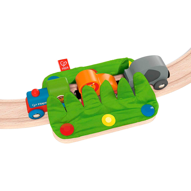 Железные дороги и поезда - Набор Hape Железная дорога Путешествие по джунглям деревянная (E3800)#3