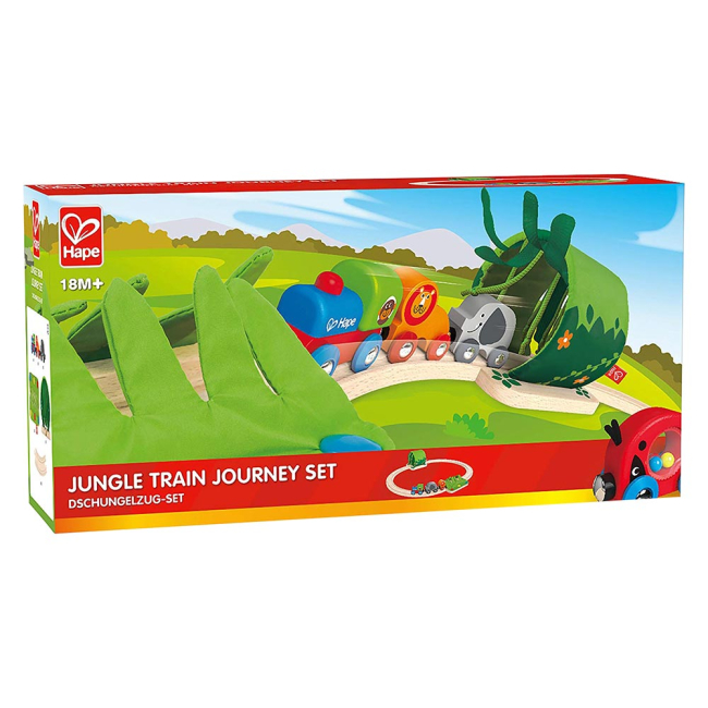 Железные дороги и поезда - Набор Hape Железная дорога Путешествие по джунглям деревянная (E3800)#5