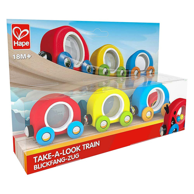 Железные дороги и поезда - Деревянный поезд Hape Взгляни-ка (E3805)#3