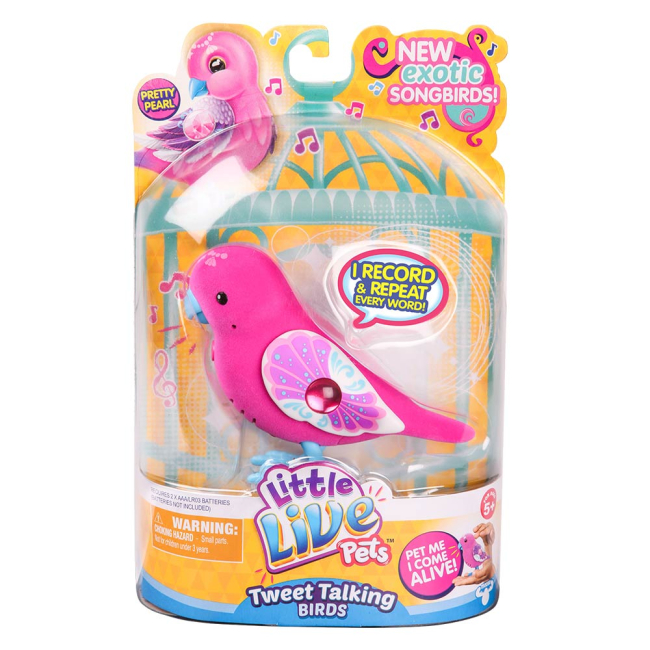Фігурки тварин - Інтерактивна іграшка Little Live Pets Пташка Красуня Перл (28238)#2