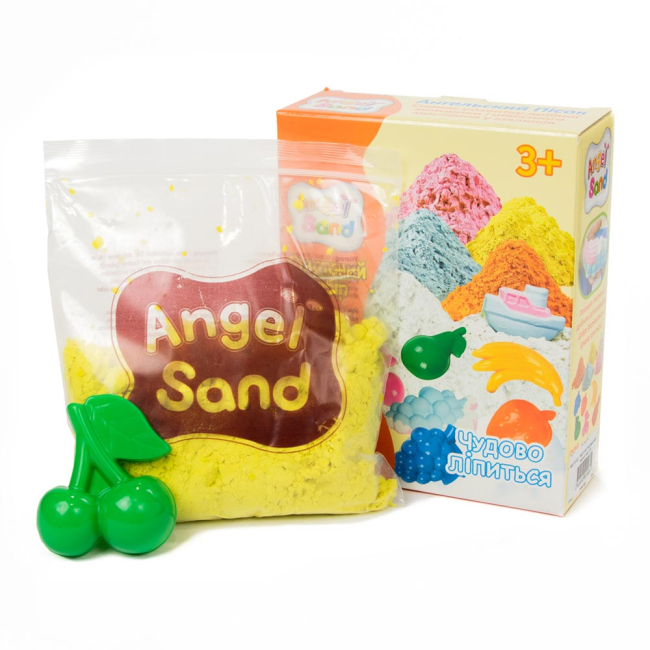 Антистресс игрушки - Стартовый набор нежного песка Angel Sand желтый (MA01512B)#2
