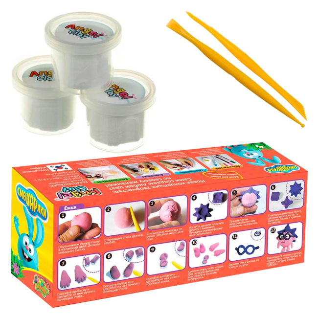 Наборы для лепки - Набор для лепки Смешарики Ежик Angel Clay (AA03031SB)#2