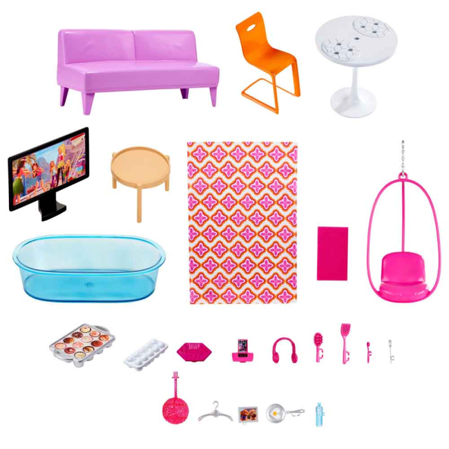 Мебель и домики - Игровой набор Городской дом Малибу Barbie (DLY32)#5