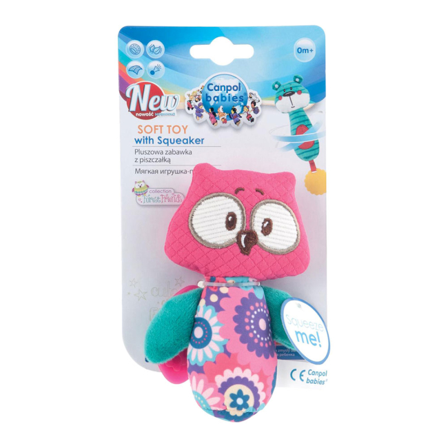 Брязкальця, прорізувачі - Плюшева іграшка Canpol Сова (68/047-1)#2