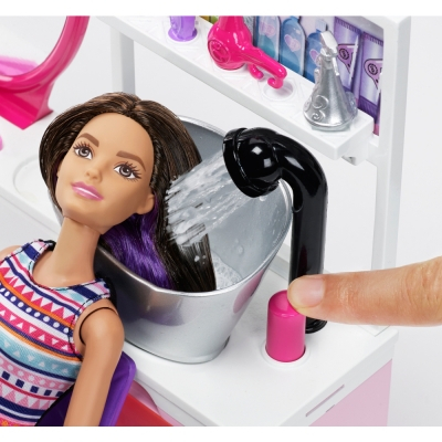 Куклы - Игровой набор с куклой Салон сияющей красоты Брюнетка Barbie (DTK04 / DMM65) (DTK04/DMM65)#4