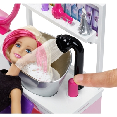 Куклы - Игровой набор с куклой Салон сияющей красоты Блондинка Barbie (DTK04 / DDTK05) (DTK04/DTK05)#4