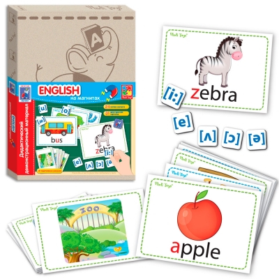 Настільні ігри - Настільна гра Гра магнітна з картками Математика Vladi Toys (VT3701-06)#2