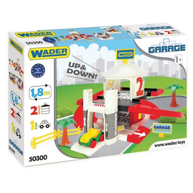 Паркинги и гаражи - Игровой набор Wader Гараж с лифтом 2 уровня (50300)#2