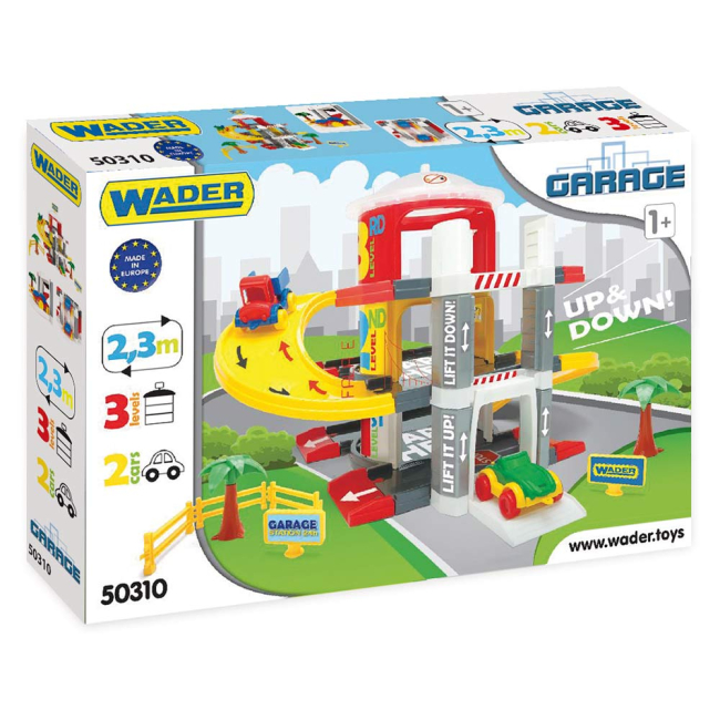 Паркінги і гаражі - Ігровий набір Wader Гараж із ліфтом 3 рівня (50310)#2