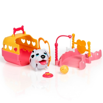 Фигурки животных - Игровой набор Chubby Puppies на прогулке Далматинец (SM56701-1)#4
