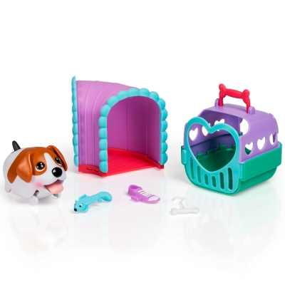 Фігурки тварин - Ігровий набір Chubby Puppies на прогулянці Гончак (SM56701-2)#3