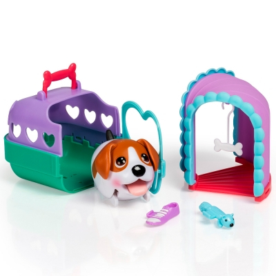 Фігурки тварин - Ігровий набір Chubby Puppies на прогулянці Гончак (SM56701-2)#4