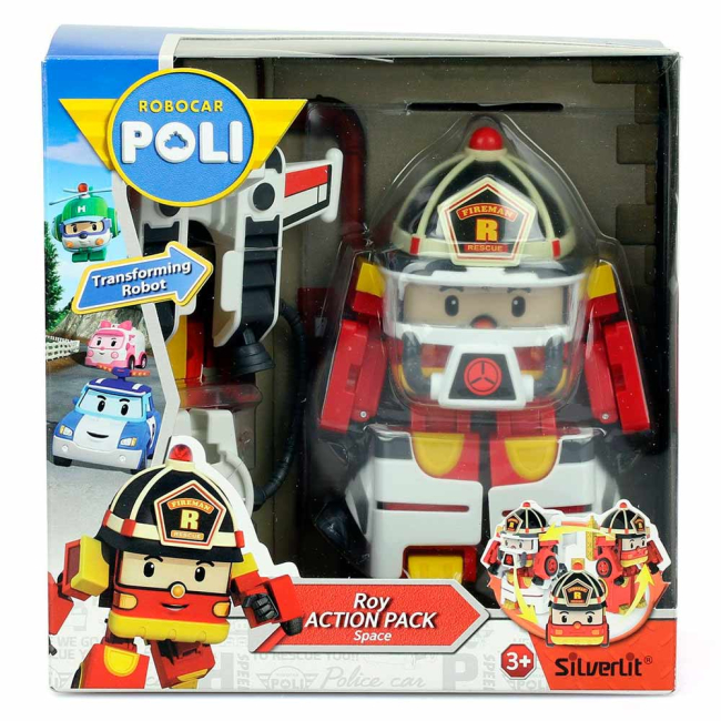 Фігурки персонажів - Ігрова фігурка Poli Robocar Рой в костюмі астронавта (83313)#2