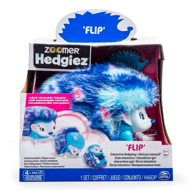 Фігурки тварин - Інтерактивна іграшка Zoomer Hedgiez Їжачок Фліп (SM14408-3)#4