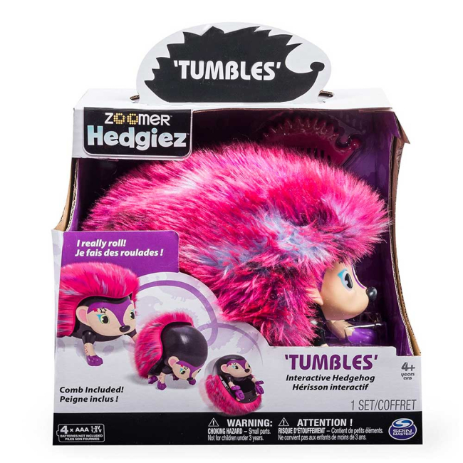 Фігурки тварин - Інтерактивна іграшка Zoomer Hedgiez Їжачок Тамблс (SM14408-40)#3