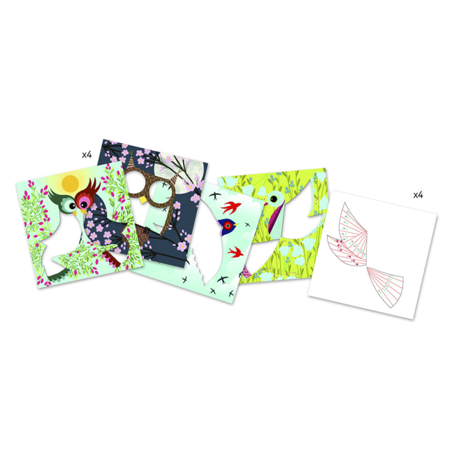 Наборы для творчества - Комплект для декорирования DJECO Птицы (DJ09443)#2