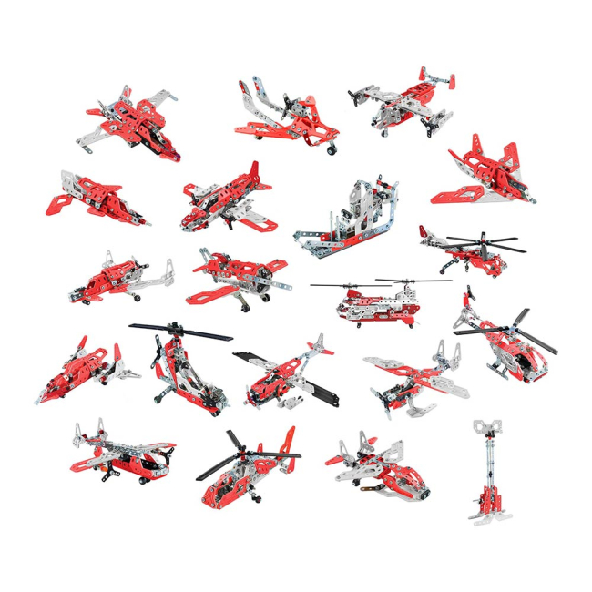 Конструкторы с уникальными деталями - Игрушка конструктор 406 деталей Meccano 20 моделей (6028598)#2