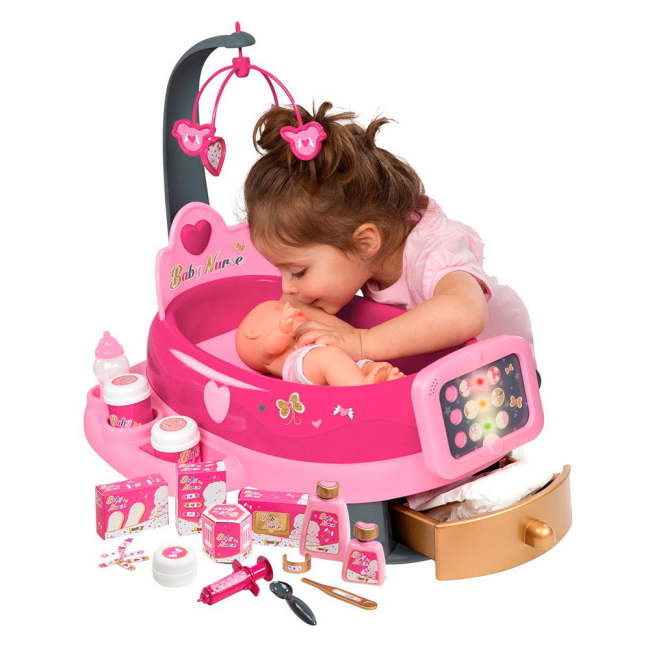 Мебель и домики - Аксессуар Baby Nurse для ухода за куклой с пупсом с аксессуарами Smoby (220317)#4